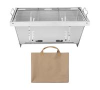 Petit Barbecue Extérieur,Repliable Multifonction | Avec Sac De Rangement - Accessoires de BBQ Poignées Intégrées pour Pique-Nique Camping Plage Jardin Parc Randonnée Voyage
