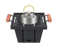 Petit Barbecue Portable,Brûleur à Charbon 4 Hauteurs Réglables - Brûleur Robust Pour Cuisson | pour Barbecue Pique-nique Randonnée Aventure Plage Jardin Cour Patio Balcon en Extérieur