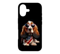 Petit Basset Griffon Vendéen Chien 4 Juillet propriétaire américain Coque pour iPhone 17