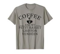 Petit Basset Griffon Vendéen Chien et Café T-Shirt