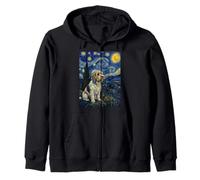 Petit Basset Griffon Vendéen Chien Van Gogh Nuit étoilée Sweat à Capuche