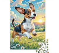 Petit Basset Griffon Vendéen Puzzle 1000 Pièces Educa Jouet En Bois Divertissement Créatif De L'art De La Décoration Jeu Éduchatif Challenge Toy Adultes Et Enfants À Partir De 14 Ans 1000pcs (75x50cm)