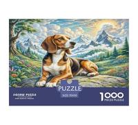Petit Basset Griffon Vendéen Puzzle 1000 Pièces Educa Jouet en Bois Divertissement Créatif Décoration Intérieure Jeu Éducatif Challenge Toy Adultes & Enfants des 14 Ans 70x50cm/1000pcs