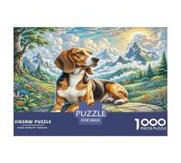 Petit Basset Griffon Vendéen Puzzle 1000 Pièces Educa Jouet en Bois Jeu D'Intelligence Décoration Intérieure Jeu Éduchatif Challenge Toy Adultes & Enfants des 14 Ans 38x26cm/1000pcs