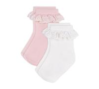 Petit Bateau 2 Paires De Chaussettes Bébé En Coton Avec Volants