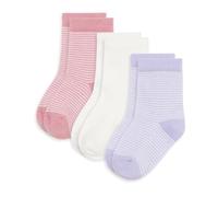 Petit Bateau 3 Paires De Chaussettes Bébé En Coton Milleraie