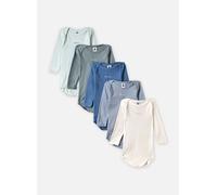 Petit Bateau 5 BODIES US ML Unie Mixte pour 18M Multicolore
