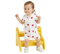 Petit Bateau A09HG Combicourt Blanc/Rouge Mixte Bébé 12 mois