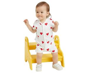 Petit Bateau A09HG Combicourt Blanc/Rouge Mixte Bébé 3 mois