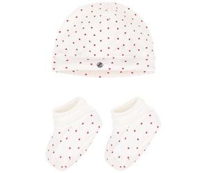 Petit Bateau A0ARZ Bonnet et Chaussons Mixte Bébé, Variante 1 12 Mois