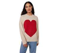 Petit Bateau A0B1D Pull Manches Longues Femme, Avalanche/Corrida XXS