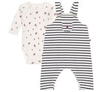 Petit Bateau A0BBZ Ensemble Salopette Blanc/Bleu Mixte Bébé 0 mois