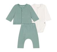 Petit Bateau A0BN9 Ensemble 3 Pièces, Vert, 0-3 Mois Mixte bébé