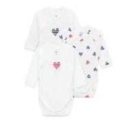 Vêtements Petit Bateau 3 Bodies Naiss ML A0CAS00 pour Enfant 1M Blanc