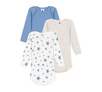 Petit Bateau A0CCT Bodies Us Manches Longues, Variante 1, 6 Mois (Lot de 3) Mixte bébé