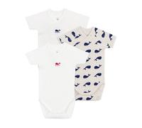 Petit Bateau A0CD1 Bodies Naissance Manches Courtes, Variante 1, 0-3 Mois (Lot de 3) Mixte bébé