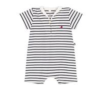Petit Bateau A0CG2 Combicourt, Blanc/Bleu, 0-3 Mois Mixte bébé