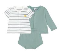 Petit Bateau A0CGD Ensemble 3 Pièces, Vert/Multico, 12 Mois Mixte bébé