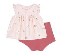 Petit Bateau A0CGS Ensemble 2 Pièces, Rose/Multico, 12 Mois Bébé_Fille