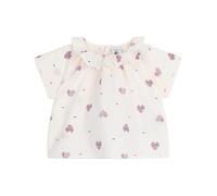 Petit Bateau A0CKR Blouse Manches Courtes Ecru/Multico Bébé Fille 18 Mois