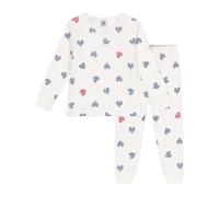 Petit Bateau A0CLU Pyjama, Blanc/Multico, 12 Ans Fille