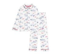 Petit Bateau A0CLX Pyjama, Blanc/Multico, 4 Ans Garçon