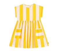 Petit Bateau A0CN3 Robe Manches Courtes, Blanc/Jaune, 12 Ans Fille