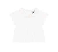 Petit Bateau A0CND Blouse Manches Courtes Blanc Bébé Fille 18 Mois
