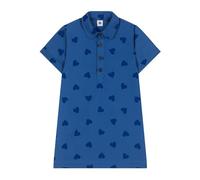 Petit Bateau A0CNN Robe Manches Courtes, Alaska Fonce/Medieval, 6 Ans Fille