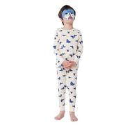Petit Bateau A0CQ6 Pyjama et Masque, Ecru/Multico, 10 Ans Garçon