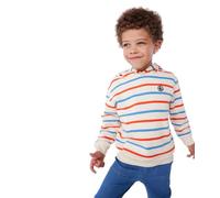 Petit Bateau A0CRN Sweatshirt A Capuche Ecru/Multico Garçon 4 Ans