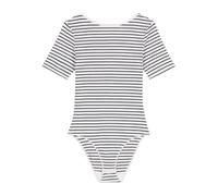 Petit Bateau A0CRY Body Manches Courtes Blanc/Bleu Femme S