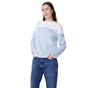 Petit Bateau A0CS6 Marinière, Blanc/Bleu, S Femme