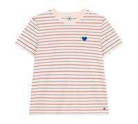 Petit Bateau A0CSH Tee Shirt Manches Courtes, Ecru/Multico, XL Femme