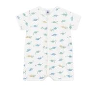 Petit Bateau A0CU4 Combicourt, Blanc/Multico, 12 Mois Mixte bébé