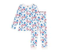 Petit Bateau A0CUF Pyjama, Blanc/Multico, 3 Ans Fille