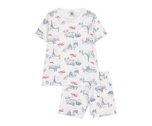 Petit Bateau A0CUL Pyjacourt Blanc/Multico Garçon 6 Ans