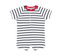 Petit Bateau A0CV3 Combicourt Blanc/Bleu Bébé Garçon 12 mois