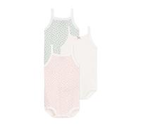 Petit Bateau A0CZF Bodies A Bretelles, Variante 1, 3 Mois (Lot de 3) Bébé_Fille