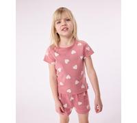 Petit Bateau A0D1H Pyjacourt Rose/Blanc Fille 4 Ans