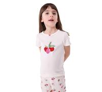 Petit Bateau A0D50 Pyjacourt Blanc/Multico Fille 4 Ans