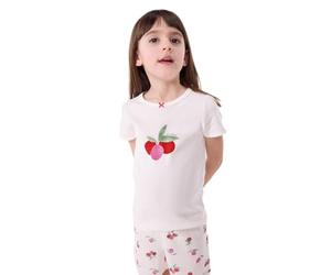 Petit Bateau A0D50 Pyjacourt Blanc/Multico Fille 5 Ans