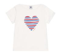 Petit Bateau A0D6L Tee Shirt, Blanc, 4 Ans Fille