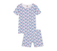 Petit Bateau A0D6U Pyjacourt, Blanc/Multico, 3 Ans Fille