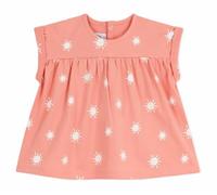 Petit Bateau A0DCD Blouse Manches Courtes Abricot/Marshmallow Bébé Fille 18 Mois