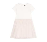 Petit Bateau A0DIP Robe Manches Courtes Blanc/Cuivre Fille 6 Ans