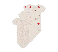 PETIT BATEAU Barboteuse / body rouge / blanc, Taille 80