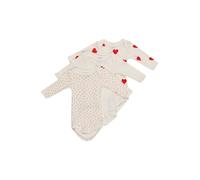 PETIT BATEAU Barboteuse / body rouge / blanc, Taille 92