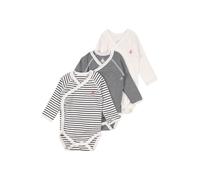 PETIT BATEAU Barboteuse / body rouge / noir / blanc, Taille 62