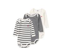 PETIT BATEAU Barboteuse / body rouge / noir / blanc, Taille 80